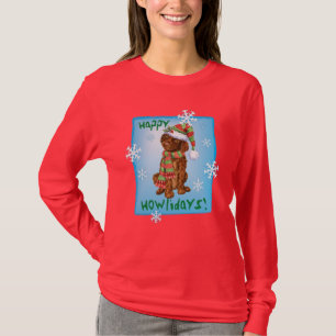 Happy Howliday Irish Water Spaniel T-Shirt