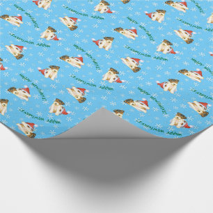 Happy Howliday Wire Fox Terrier Wrapping Paper