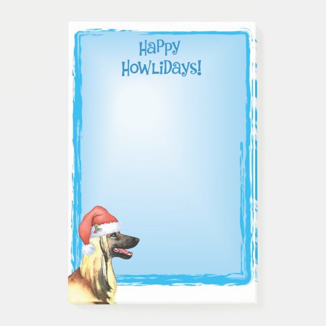 Happy Howlidays Afghan Post-it Notes (Front)