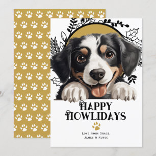 Happy Howlidays Appenzeller Sennenhund Dog Holiday Card