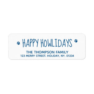 Happy Howlidays Blue Pet Amoureux des chiens Moder