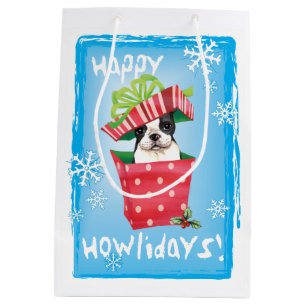 Happy Howlidays Boston Medium Gift Bag