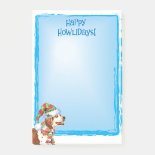 Happy Howlidays Brittany Post-it Notes