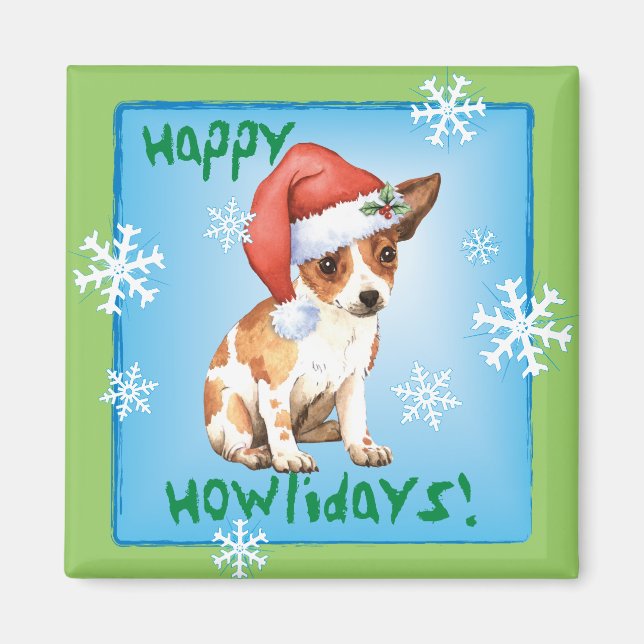 Happy Howlidays Chihuahua Magnet (Front)