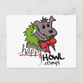 Happy Howlidays - Chiot - Carte postale