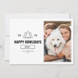Happy Howlidays Dog Family Photo 2021 Holiday Card