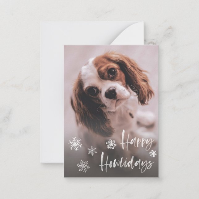 Happy Howlidays Dog Groomer Pet Sitter Holidays Card (Front)
