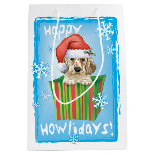 Happy Howlidays English Setter Medium Gift Bag