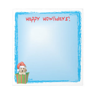 Happy Howlidays English Setter Notepad