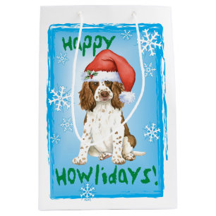 Happy Howlidays English Springer Spaniel Medium Gift Bag