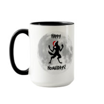Happy Howlidays Funny Werewolf Coffee Mug