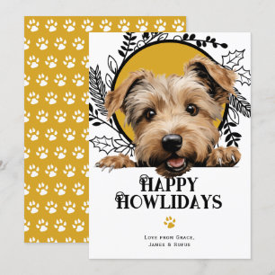 Happy Howlidays Glen of Imaal Terrier Christmas Holiday Card