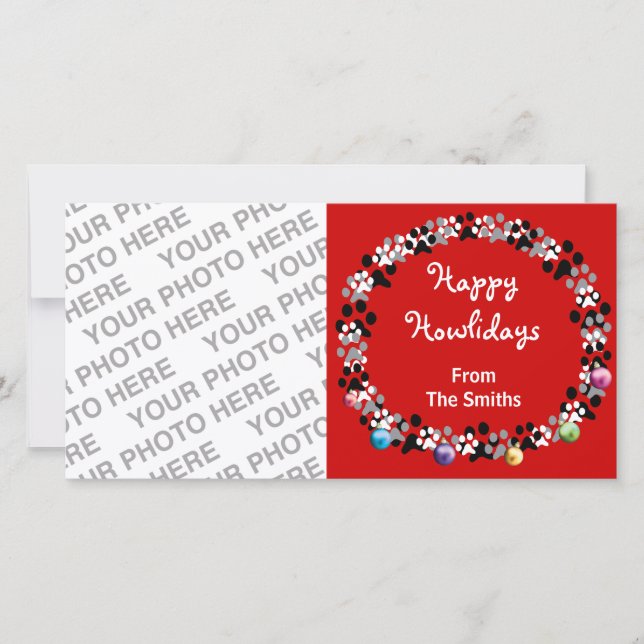 Happy Howlidays Holiday Card (Front)