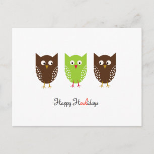 Happy Howlidays Holiday Postcard