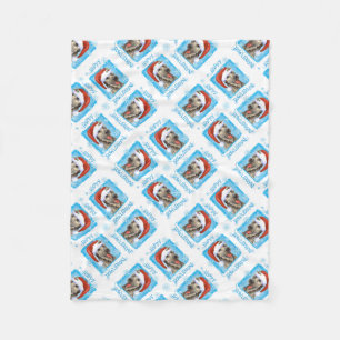 Happy Howlidays Irish Wolfhound Fleece Blanket