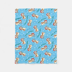 Happy Howlidays Jack Russell Terrier Fleece Blanket