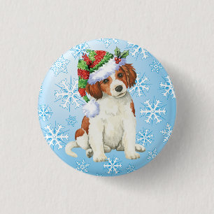 Happy Howlidays Kooikerhondje 1 Inch Round Button
