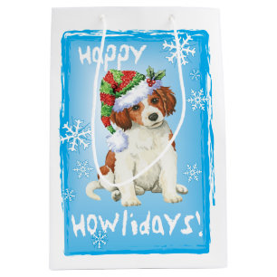 Happy Howlidays Kooikerhondje Medium Gift Bag