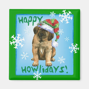 Happy Howlidays Leonberger Magnet