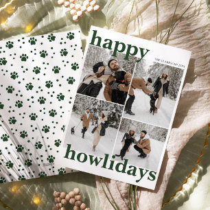 Happy Howlidays Modern Pet Holiday Card
