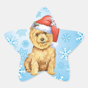 Happy Howlidays Norwich Terrier Star Sticker
