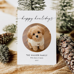 Happy Howlidays Pet Christmas Photo Holiday Card