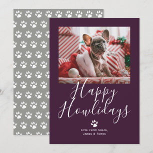 Happy Howlidays Pet Dog Christmas Holiday Card