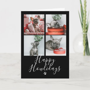 Happy Howlidays Photo Collage Dog Christmas Card