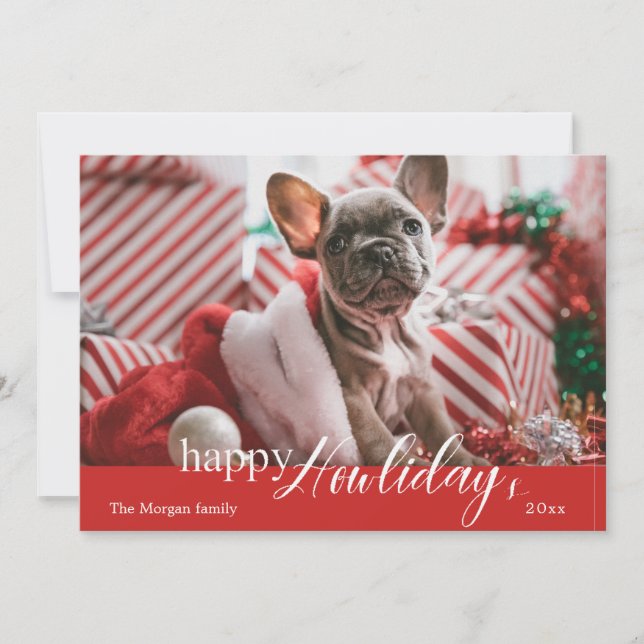 Happy Howlidays ⎢ Photo Holiday Card (Front)