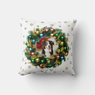 Happy Howlidays Photo Image Throw Pillow