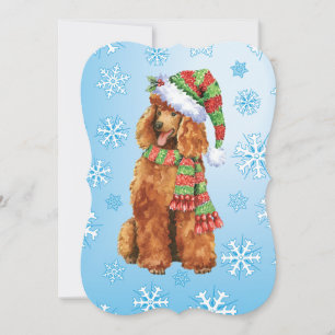 Happy Howlidays Poodle Holiday Card