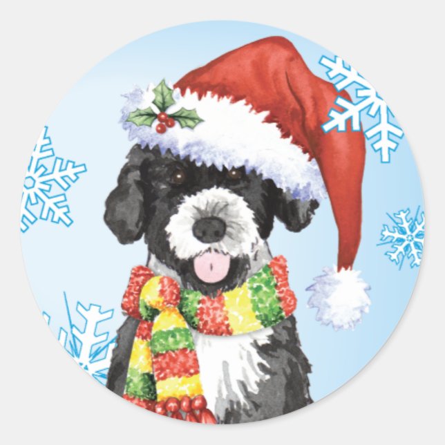 Happy Howlidays PWD Classic Round Sticker (Front)