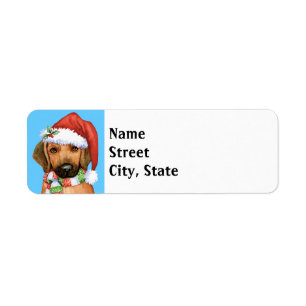 Happy Howlidays Rhodesian Ridgeback Étiquette
