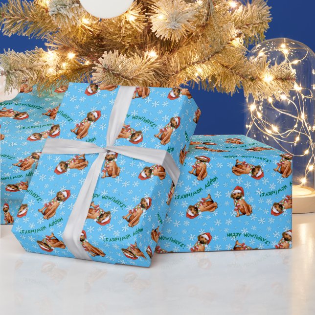 Happy Howlidays Rhodesian Ridgeback Wrapping Paper (Holidays)