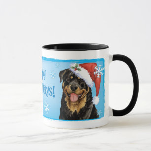 Happy Howlidays Rottweiler Mug