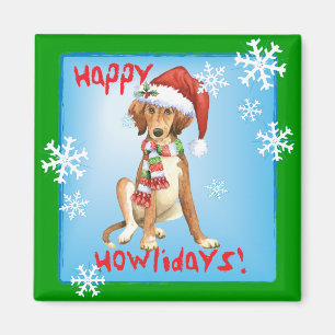 Happy Howlidays Saluki Magnet
