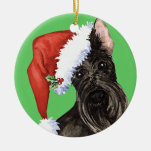Happy Howlidays Scottish Terrier Ceramic Ornament