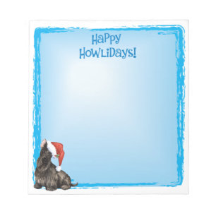 Happy Howlidays Scottish Terrier Notepad