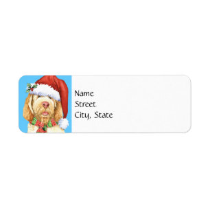 Happy Howlidays Spinone Italiano Address Label
