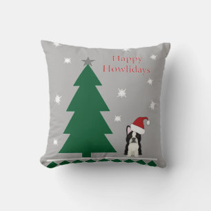Happy Howlidays Throw Pillow