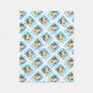 Happy Howlidays Tibetan Terrier Fleece Blanket