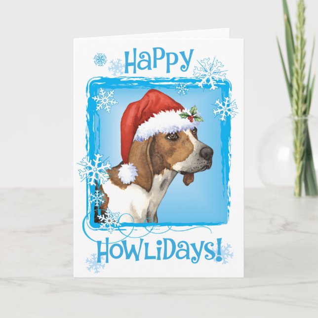 Happy Howlidays Treeing Walker Holiday Card (Front)