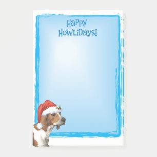 Happy Howlidays Treeing Walker Post-it Notes