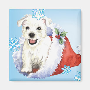 Happy Howlidays Westie Magnet