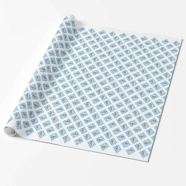 Happy Howlidays Wheaten Wrapping Paper (Unrolled)