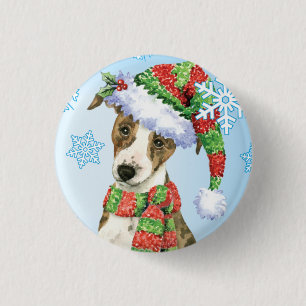 Happy Howlidays Whippet 1 Inch Round Button