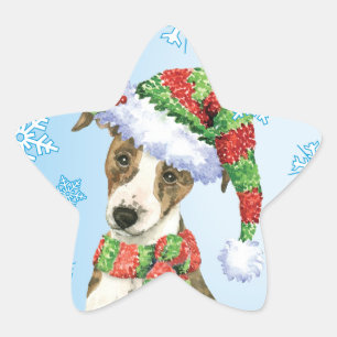 Happy Howlidays Whippet Star Sticker