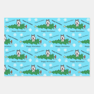 Happy Howlidays Wrapping Paper Sheet