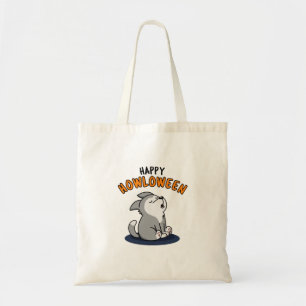 Happy Howloween Funny Dog Pun Tote Bag