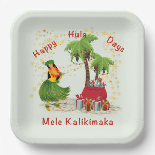 Happy Hula Days 2 Paper Plate
